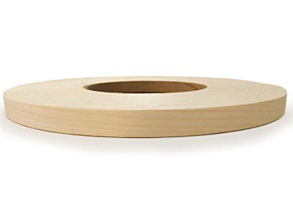 Edge Supply Brand Birch 3/4" X 250' Roll, Wood Veneer Edge banding Preglued, Iron on with Hot Melt Adhesive, Flexible Wood Tape Sanded to perfection. Easy application, Made in USA.