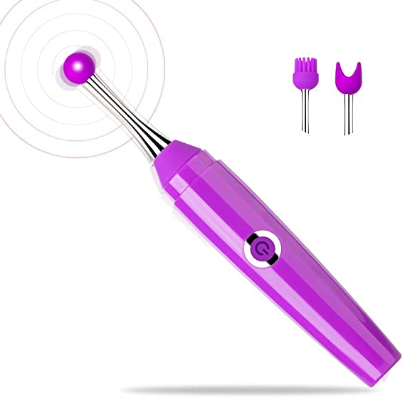 High Frequence Clitoral Vibrator Small Powerful G Spot Nipple Vibrator for Quick Orgasm Waterproof Rechargeable Vaginal Stimulator Adult Sex Toys for Women Couples (Purple)