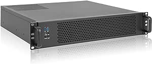 RackChoice MicroATX/Mini-ITX 2U Rackmount Server Chassis max 7x3.5 Bay / USB3.0 with 2.0 Adapter Support ATX PSU Either top or Side Cooling Depth 15.7"