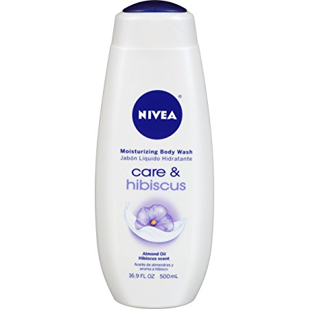 NIVEA Care and Hibiscus Moisturizing Body Wash 16.9 Fluid Ounce