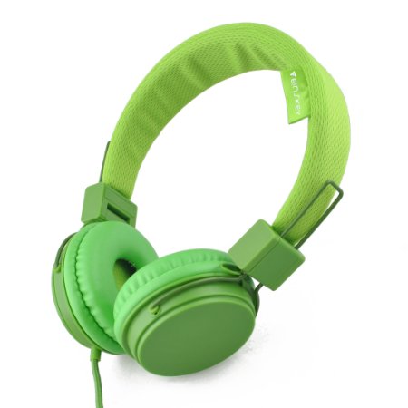 Headphones,Einskey H004 Ultra-Soft Lightweight Foldable Headphone with Microphone for iPhone,iPad,iPod,Android Smartphones,PC,Laptop,Mac,Tablet,Headphone Headset for Music Gaming (Green)