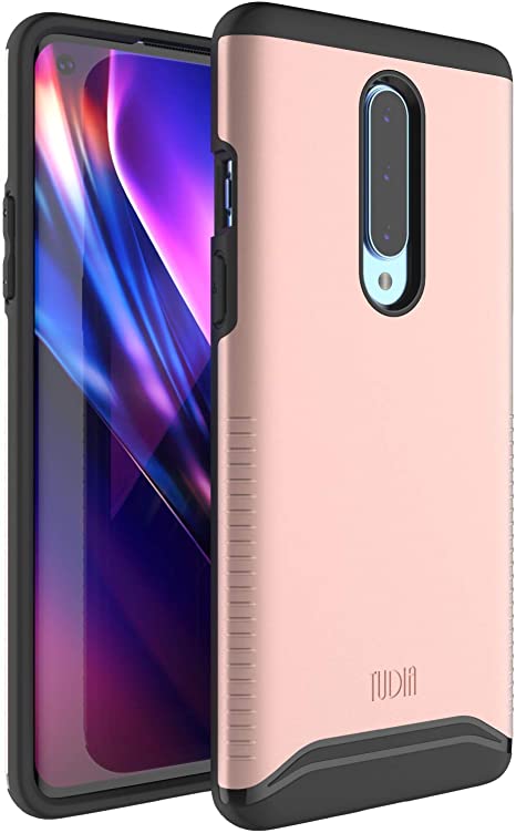TUDIA Rugged Drop Protection Merge Series Designed for OnePlus 8 Case, V2 Dual Layer Heavy Duty Phone Case Cover for OnePlus 8 [NOT Compatible with Verizon Version] (Rose Gold)