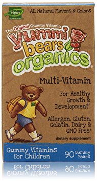 Yummi Bears Organics Multi-Vitamin for kids, 90 Gummy Bears