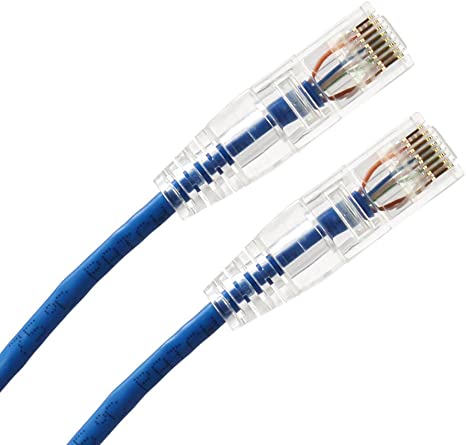 innobay SlimFly CAT6 Ethernet Patch UTP Cable Blue (15FT) ¡­