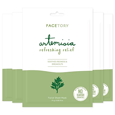FaceTory Artemisia Refreshing Relief Mask (Pack of 5)