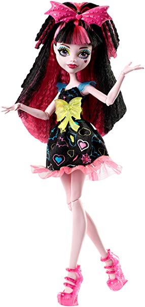 Monster High DVH67 Electrified Hair-Raising Ghouls Draculaura Doll