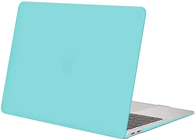 MOSISO Compatible with MacBook Air 13 inch Case 2020 2019 2018 A2337 M1 A2179 A1932 Retina Display with Touch ID, Protective Plastic Hard Shell Case Cover, Turquoise