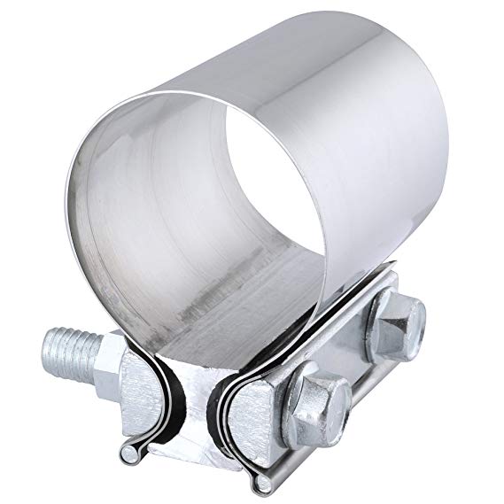 EVIL ENERGY 4" Butt Joint Stainless Steel Exhaust Sleeve Clamp Band