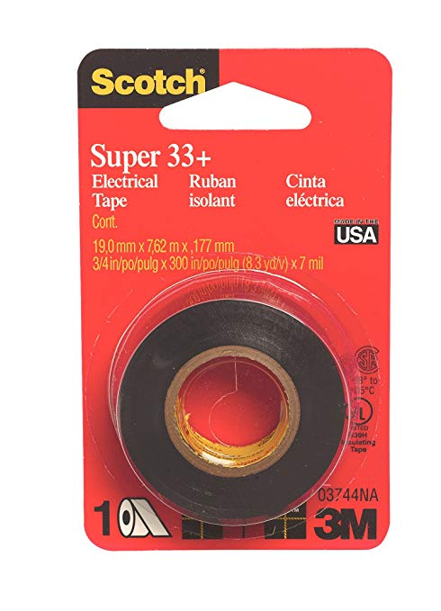 Scotch Electrical Tape Vinyl-Plastic, (3744)