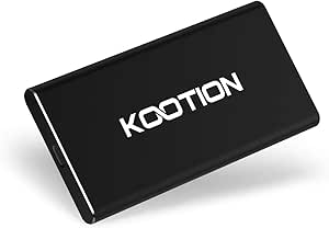 KOOTION 1TB External SSD Hard Drive USB 3.1 Type-c Ultra-Slim Portable Solid State Drive 1TB, Read up to 500MB/s & Write up to 450MB/s