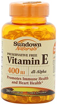 Sundown Vitamin E, 400 Iu, Dl-Alpha Softgels, 250-Count