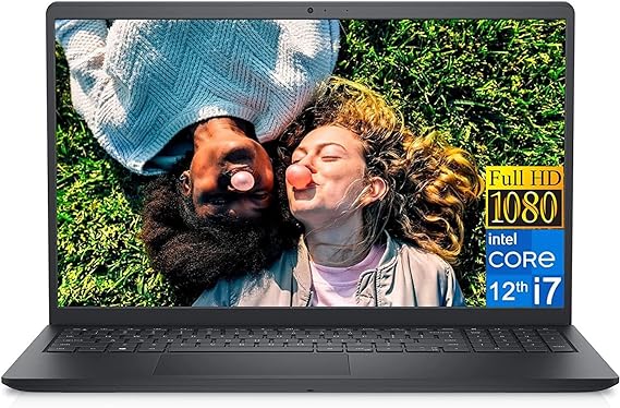 Dell 2023 Newest Inspiron 15 3520 Laptop, 15.6'' FHD Display, Intel Core i7-1255U (10 cores), 32GB RAM, 1TB SSD, Intel Iris Xe Graphics, USB Type-A, Wi-Fi 6, Webcam, Anti-Glare, Windows 11 Home