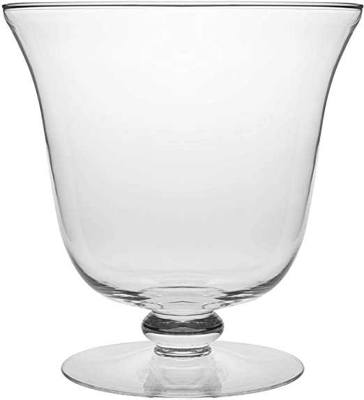 Barski - European Quality - Handmade Thick Glass - Footed - Centerpiece Bowl - Fruit Bowl - Punch Bowl - 210 oz. - 10.25" Diameter - Made in Europe