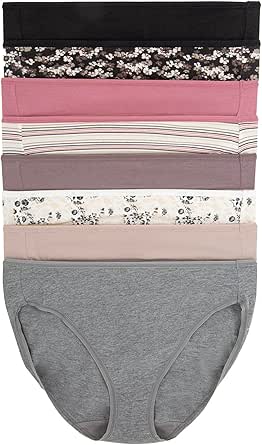 Felina Cotton Modal Hi Cut Panties - Sexy Lingerie Panties for Women - Underwear for Women 8-Pack