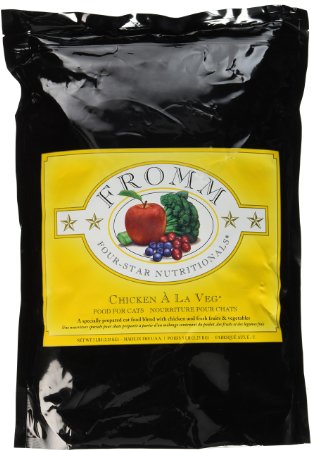 Fromm Four-Star Chicken a La Veg Dry Cat Food, 5-Pound Bag