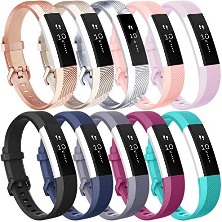 Vancle For Fitbit Alta HR Bands and Fitbit Alta Bands (10 PACK), Classic Accessory Alta HR and Alta Bands Replacement Wristbands for Fitbit Alta and Fitbit Alta HR