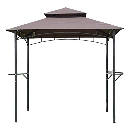 FDW 8'x 5'BBQ Grill Gazebo Barbecue Canopy BBQ Grill Tent w/Air Vent