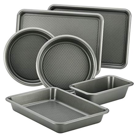 Ayesha Curry Bakeware Set, Silver, 6-Piece