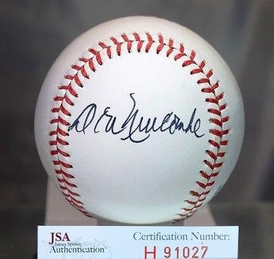 Don Newcombe Autographed Baseball - Feeney National League - JSA Certified - Autographed Baseballs