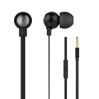 Earphones,TechRise Wired Stereo In-ear Headset Earbuds with Mic,High Definition, Tangle Free, Noise Isolating , Heavy Duty Bass for iPods, iPhones, iPads ,MP3 and Android Mobile Phones