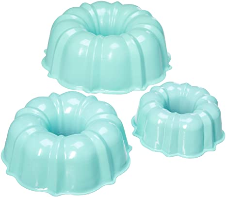 Nordic Ware Tiered Bundt Set - 3, 6, 12 Cup, Mint