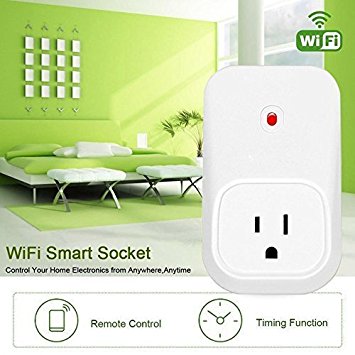 Wifi Smart Plug Outlet, Topoint Wireless Smart Remote Switch Socket with Timing Function, Turn On/Off Your Electronics from Anywhere with iPhone iPad and Android Devices