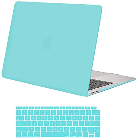 MOSISO MacBook Air 13 inch Case 2020 2019 2018 Release A2337 M1 A2179 A1932, Plastic Hard Shell Case & Keyboard Cover Only Compatible with MacBook Air 13 inch with Retina Display, Turquoise