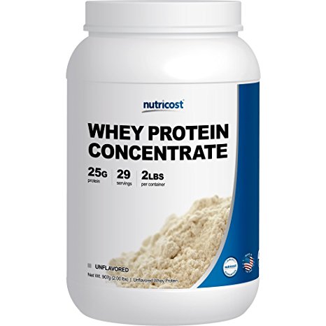 Nutricost Whey Protein Concentrate (Unflavored) 2LBS