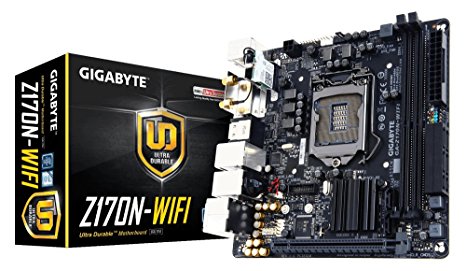 GIGABYTE Ultra Durable GA-Z170N-WIFI (Rev. 1) Mini ITX Desktop Motherboard