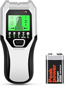 FOLAI Stud Detector, 5-in-1 Wall Scanner for Wood, AC Wire, Metal Studs, Cables, Joists, with LCD Display