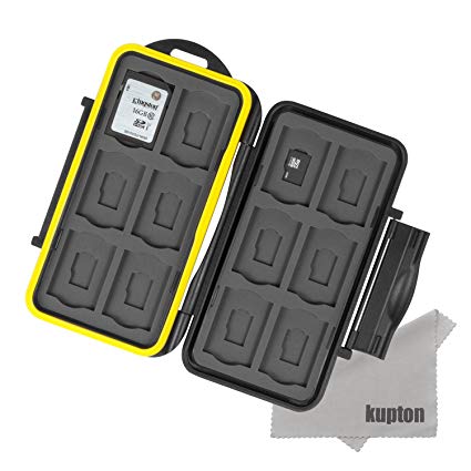 Kupton 24 Slots Water-Resistant Shockproof Memory Card Case Box
