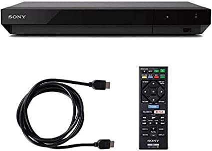 Sony 4K Ultra HD Blu Ray Player with 4K HDR and Dolby Vision   6FT HDMI Cable - (UBP-X700)