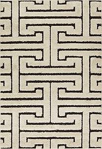 Loloi Enchant Ivory/Dark Brown 7'-7" x 10'-6" Area Rug