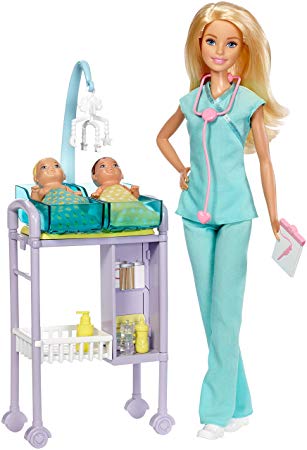 Barbie Careers doll, Barbie Baby Doctor Playset with Baby Dolls and Accessories