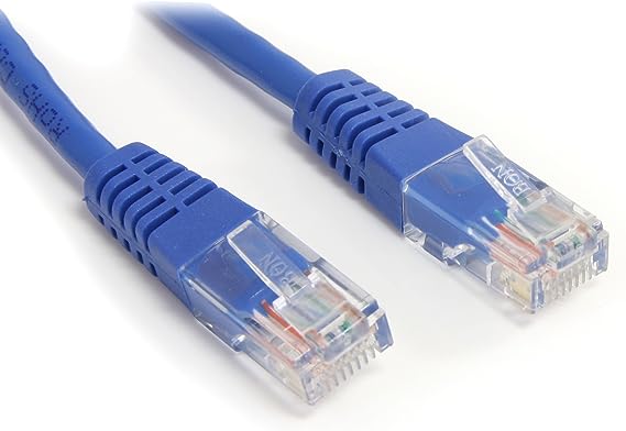 StarTech.com Cat5e Ethernet Cable - 15 ft - Blue - Patch Cable - Molded Cat5e Cable - Network Cable - Ethernet Cord - Cat 5e Cable - 15ft (M45PATCH15BL)