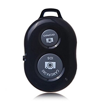 Oumers Bluetooth Wireless Remote Control Camera Photo Shutter Release Self Timer Selfie Self-time For iPhone 6 Plus 5 4 3, Samsung Galaxy S3, S4, S5, Note 6 4 3 2, LG , HTC, Google Nexus, Motorola Ipad Ipod Android Samsung Galaxy Smart Phones and other iOS Android Phones Black