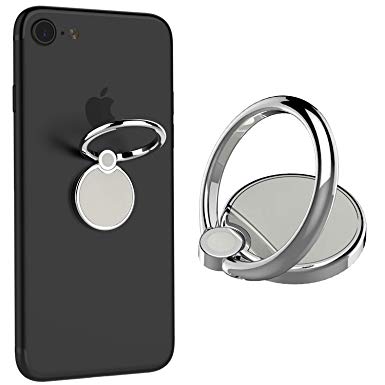 Phone Ring Stand, Vooran Finger Ring Holder 360°Rotation and 180°Flip Magnetic Phone Ring Compatible Most of Smartphones