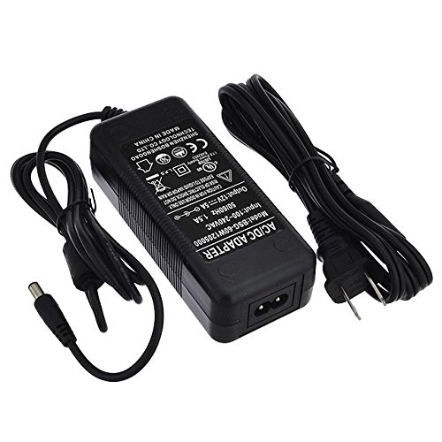 LEDwholesalers 12V 5A 60W AC/DC Power Adapter with 5.5x2.5mm DC Plug and 2.1mm Adapter, Black, UL-Listed, 3201-12V