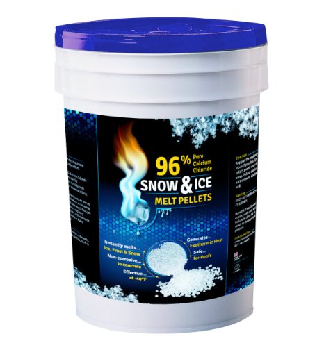 96 Calcium Chloride Snow and Ice Melt Pellets - 5 Gallon
