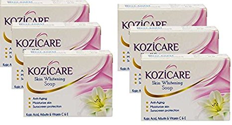 Kozicare Skin Whitening Soap, 75g (Pack of 6)