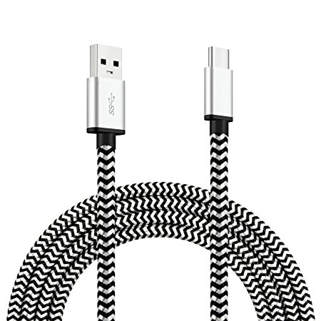 USB Type C Cable, URANT 6.5ft USB to USB C Cable Nylon Braided Sturdy Charging Cord Fast Charger for Macbook,LG G6 G5 V20,Nexus 6P 5X,MacBook, Google Pixel ,OnePlus 2,Nintendo Switch,Samsung Galaxy S8
