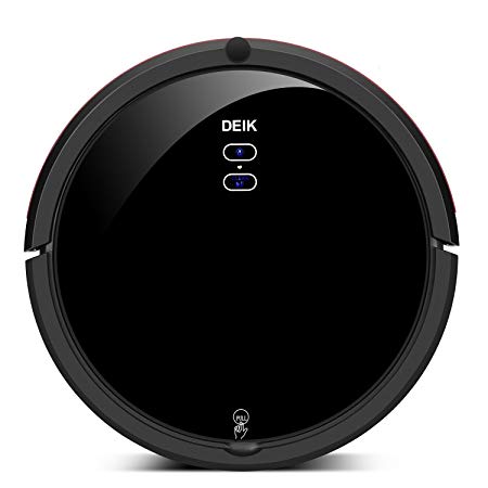 DEIK Robot Vacuum Cleaner, New Version with Daily Planning, 5 Cleaning Models, Self-Charging Robotic Vacuum Cleaner, HEPA filter for Pet Hair Care, Hard Floors & Thin Carpets