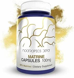 Nootropics Depot Matrine Capsules | 100mg | 98% | Sophora flavescens Extract | 180 ct