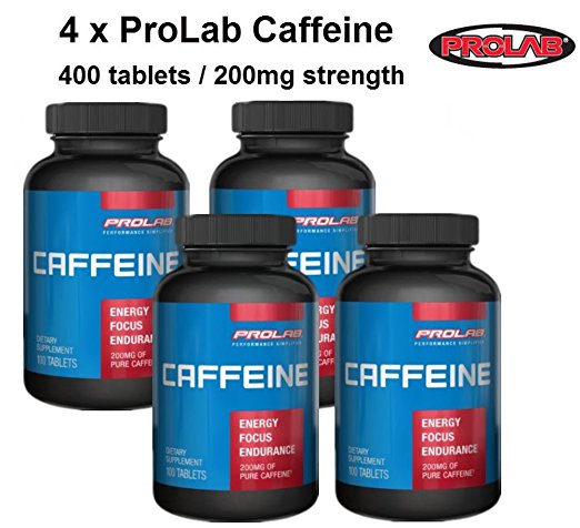 ProLab Caffeine Maximum Potency 200mg (400 Tablets)