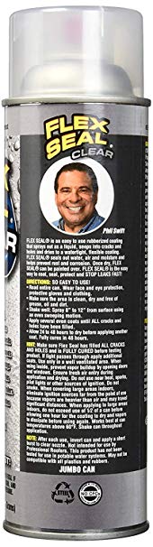 Flex Seal Spray Rubber Sealant Coating, 14-oz, Clear (2 Pack)