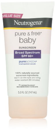 Neutrogena Pure and Free Baby Sunscreen, SPF 60, 5 Ounce