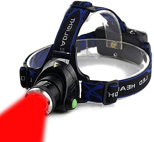 AuKvi Red Light Headlamp,3 Mode Red LED headlamp,Zoomable Red headlamp,Adjustable Focus Red LED Headlight For Astronomy, Aviation, Night Observation,etc