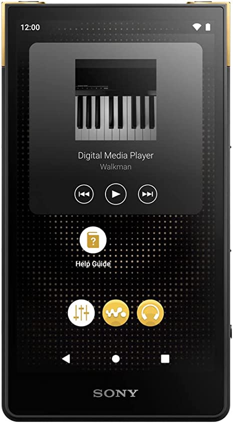 Sony NW-ZX707 Walkman 64GB Hi-Res Portable Digital Music Player with Android, Large 5.0" (diag) Touchscreen Display, up to 24 Hour Battery, Wi-Fi & Bluetooth and USB Type-C – Black NW-ZX707/B