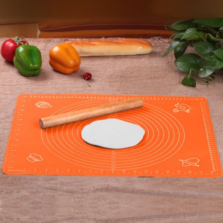 FATCHOI Extra Large Silicone Baking Mat for Pastry Rolling with Measurements(30×40cm) Chef Special,Non Stick,Non Slip,Pizza,Breads,Lasagna,and other Recipes & Desserts