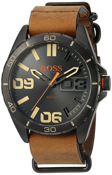 BOSS Orange Men's 1513316 Berlin Analog Display Japanese Quartz Brown Watch